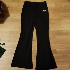 Fila black flared legging pants